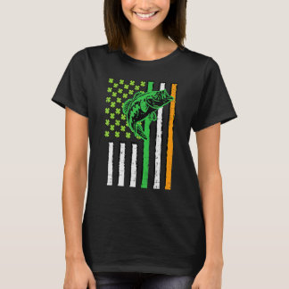 Camiseta Pesca de Pavilhão Irlandês Americano - Pesca de Pa