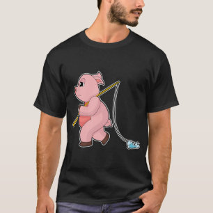 Camiseta Pesca de Peixe-Anjo-Porcino