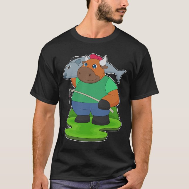 Camiseta Pesca de Peixe-Anjo Touro (Frente)