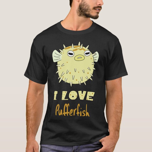Camiseta Pesca De Peixe-Pufe (Frente)