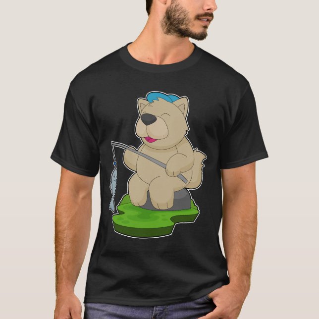 Camiseta Pesca De Peixes De Cães (Frente)