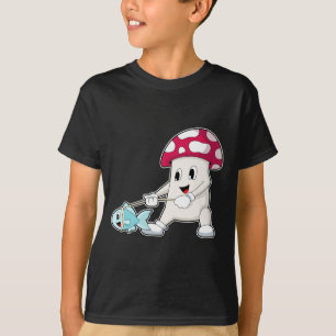 Camiseta Pesca De Peixes De Cogumelo