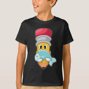 Camiseta Pesca De Peixes De Lápis