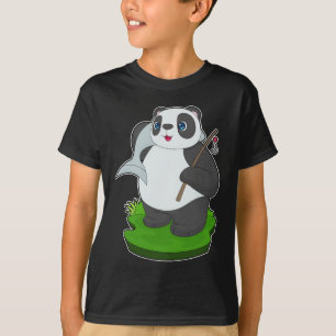 Camiseta Pesca De Peixes De Panda
