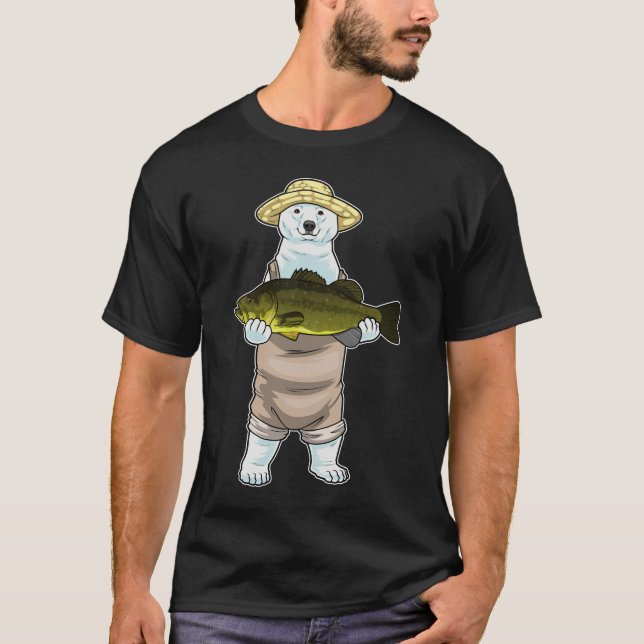 Camiseta Pesca de Peixes de Urso Polar (Frente)