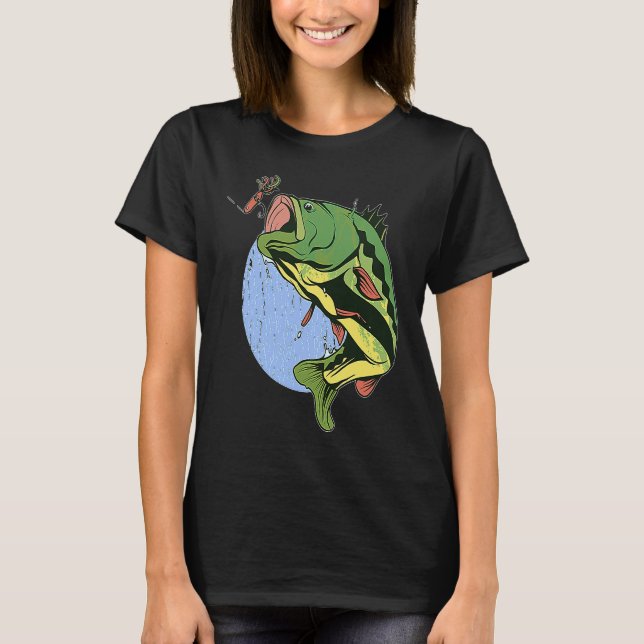 Camiseta Pesca de Perca Pescador (Frente)