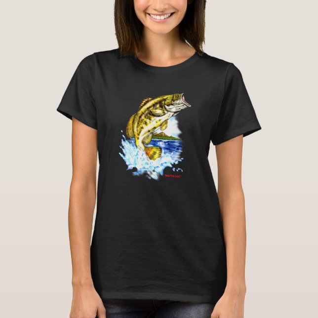 Camiseta Pesca de Robalo de Boca Larga (Frente)
