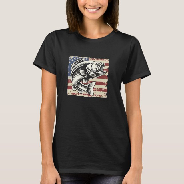 Camiseta Pesca de Robalo de Boca Larga (Frente)
