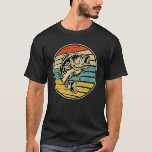 Camiseta Pesca de Robalo Peixe Vintage Retro 70s 80s Pescad