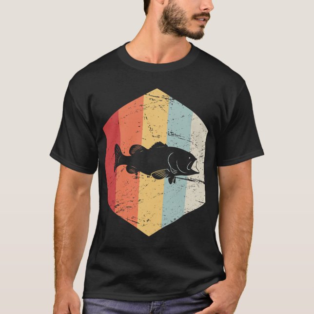Camiseta Pesca de robalo retrô (Frente)