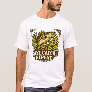 Camiseta Pesca de Robalo Salta à Antiga Repete a Captura
