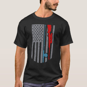 Camiseta Pesca de Rod Hunting Bandeira Americana