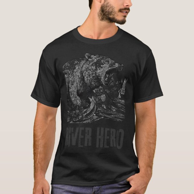 Camiseta Pesca de salmão (Frente)