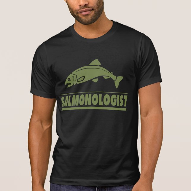 Camiseta Pesca de salmão Humorístico (Frente)