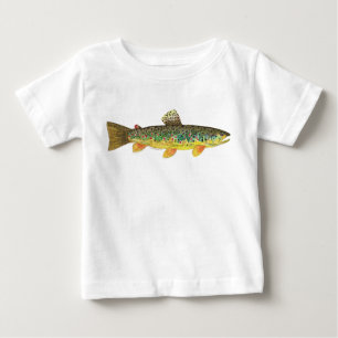 Camiseta Pesca de truta marrom