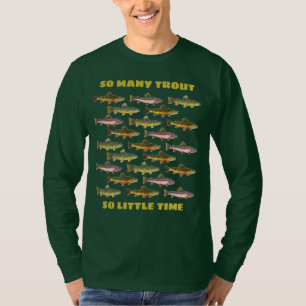 Camiseta Pesca de trutas de pescador humorístico