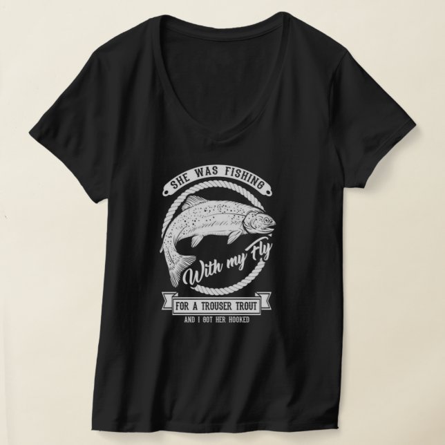 Camiseta Pesca de trutas de trousuário (Postura )