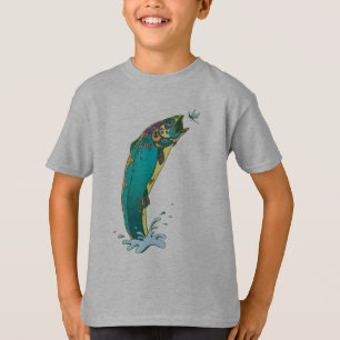 Camiseta Pesca de Trutas Psicodélicas