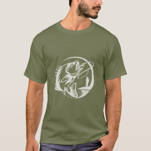Camiseta Pesca desportiva ao ar livre