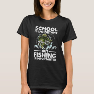 Camiseta Pesca Divertida Para Meninos Jovens Crianças Dizer