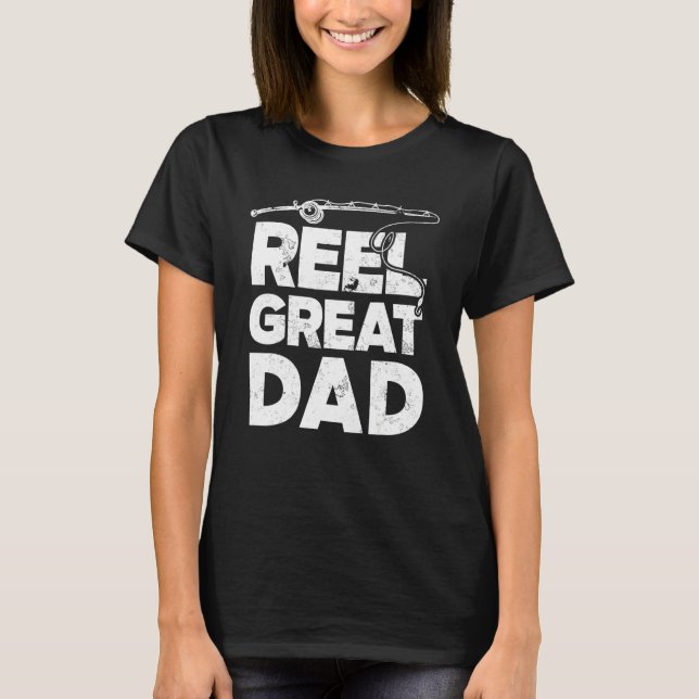 Camiseta Pesca do Dia de os pais Pai da enguia (Frente)