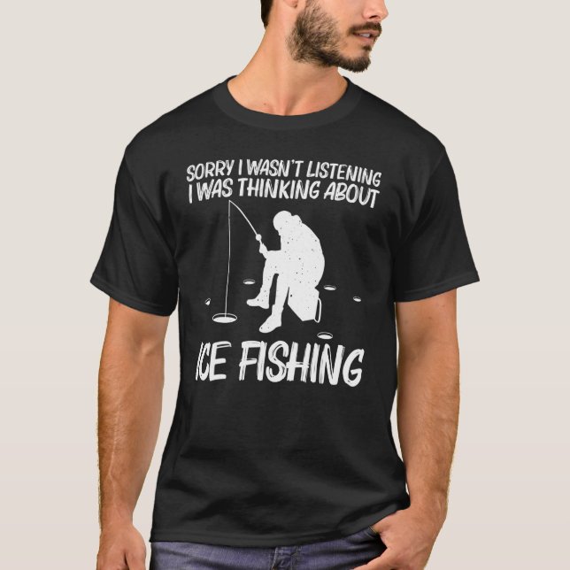 Camiseta Pesca Do Gelo Para Mulheres Pescador De Gelo (Frente)