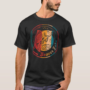 Camiseta Pesca do Lago do Beaver Retro