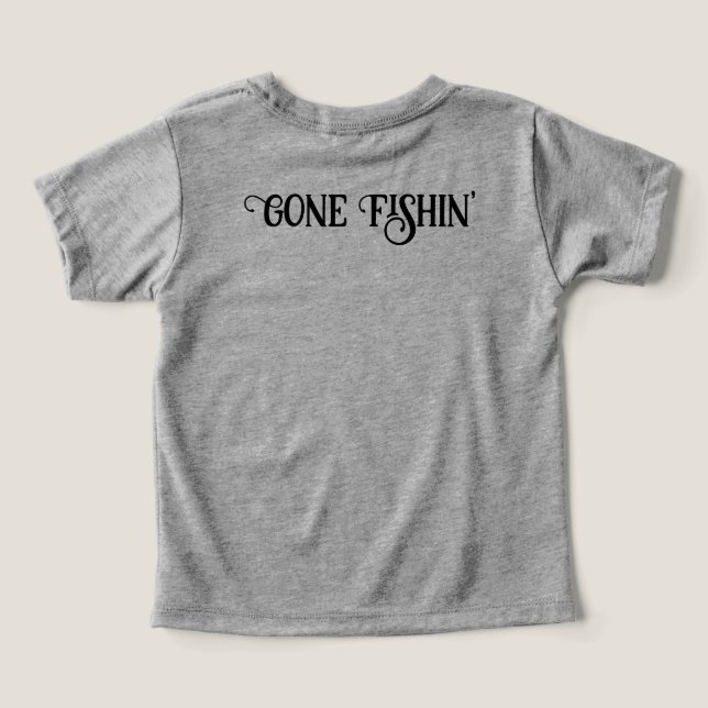 Camiseta Pesca do logotipo (Verso do Design )