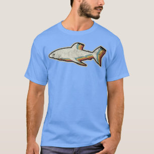 Camiseta Pesca do Peixe-Tubarão-Branco com Excelente de Vin