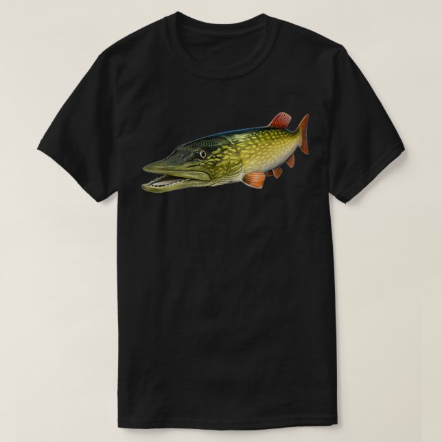 Camiseta Pesca Do Pike norte (Frente do Design)