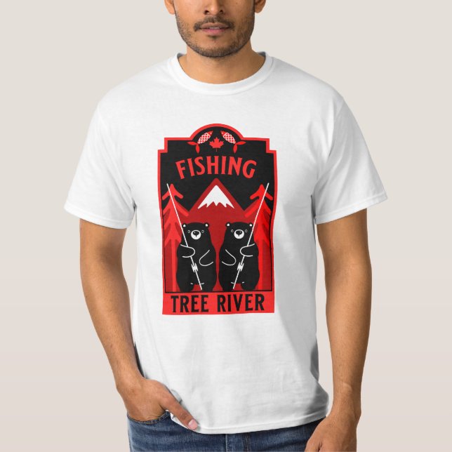 Camiseta Pesca do rio Tree Canada (Frente)