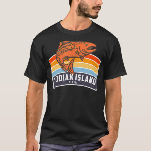 Camiseta Pesca do salmão na ilha de Kodiak Alaska