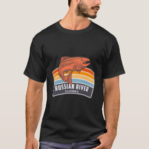 Camiseta Pesca do salmão no rio da Califórnia