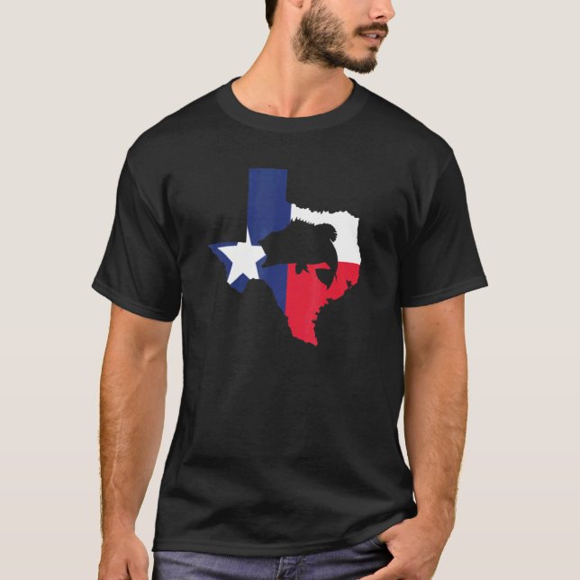Camiseta Pesca do Texas Bass (Frente)
