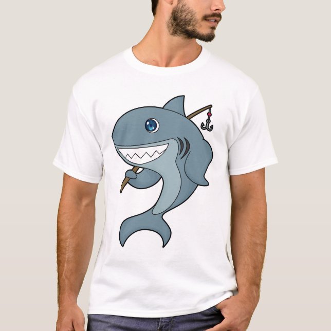 Camiseta Pesca do tubarão (Frente)