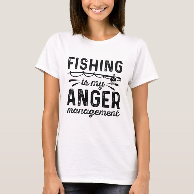 Camiseta Pesca É A Minha Gestão Da Raiva (Frente)