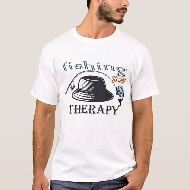 Camiseta pesca é minha terapia (Frente)