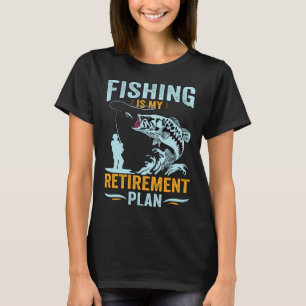 Camiseta Pesca é o meu plano de aposentadoria Vintage Pesca