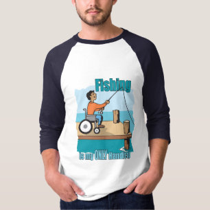Camiseta Pesca em cadeira de rodas