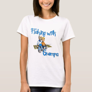 Camiseta Pesca em Cute com Grampo