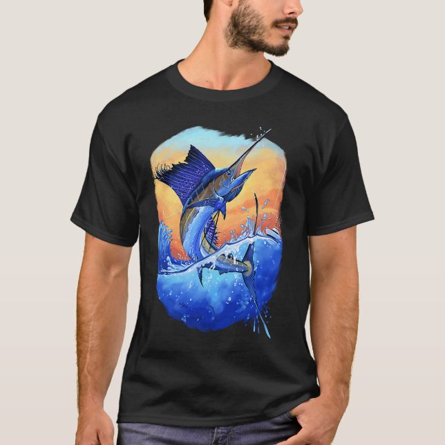 Camiseta Pesca em Mar Profundo  Marlin Esporte Pesca (Frente)