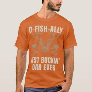Camiseta Pesca Engraçada Caça Melhor Pai Nunca Caça Pescado