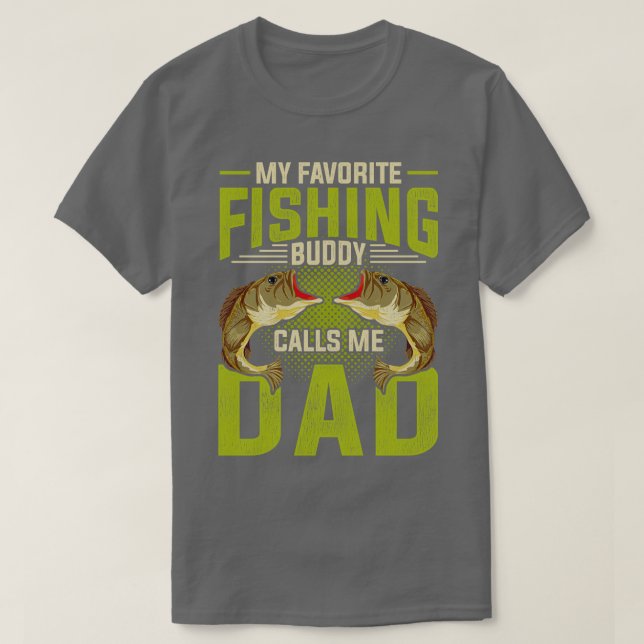 Camiseta Pesca Engraçada Com Dia de os pais De Peixe Com Ân (Frente do Design)