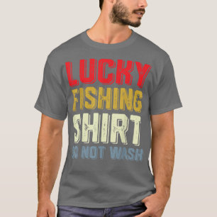 Camiseta Pesca Engraçada Com Sorte Que Diz Homens Mulheres