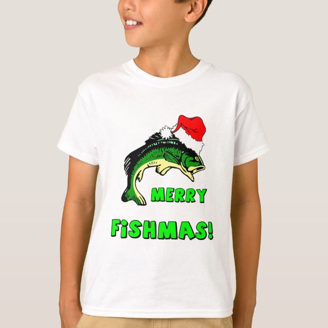 Camiseta Pesca engraçada do Natal (Frente)