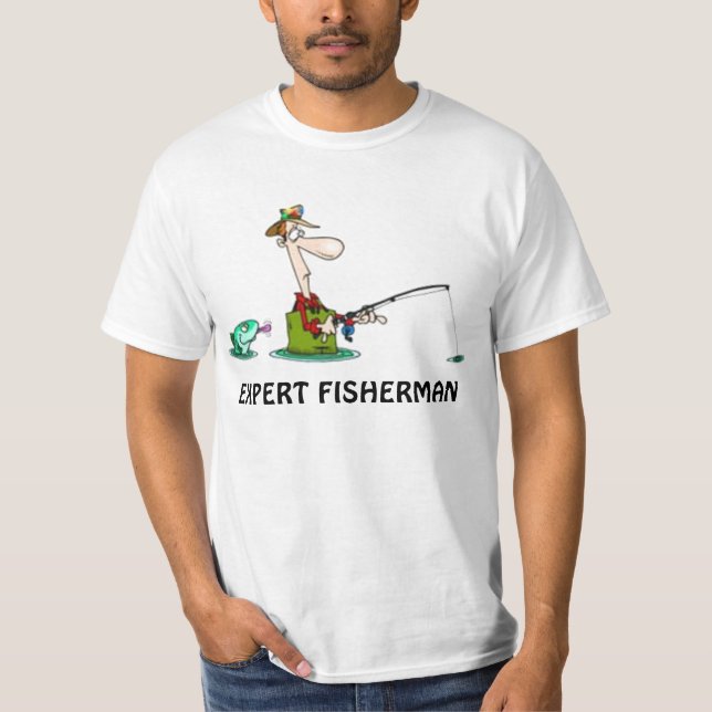 CAMISETA PESCA ENGRAÇADA DO PESCADOR PERITO (Frente)