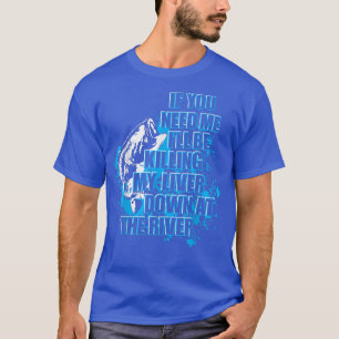 Camiseta Pesca Engraçada Matando Meu Fígado No Rio