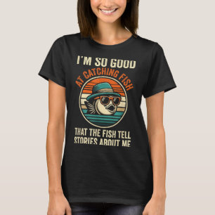 Camiseta Pesca Engraçada Peixe Capturado Pescador B Gr