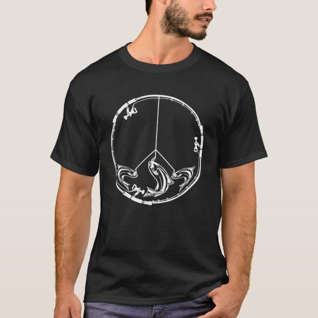 Camiseta pesca engraçada significa navio de pesca sinal de  (Frente)