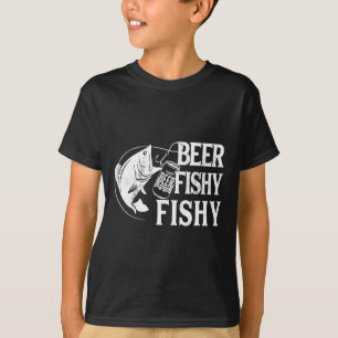 Camiseta Pesca Engraçado Com Cerveja